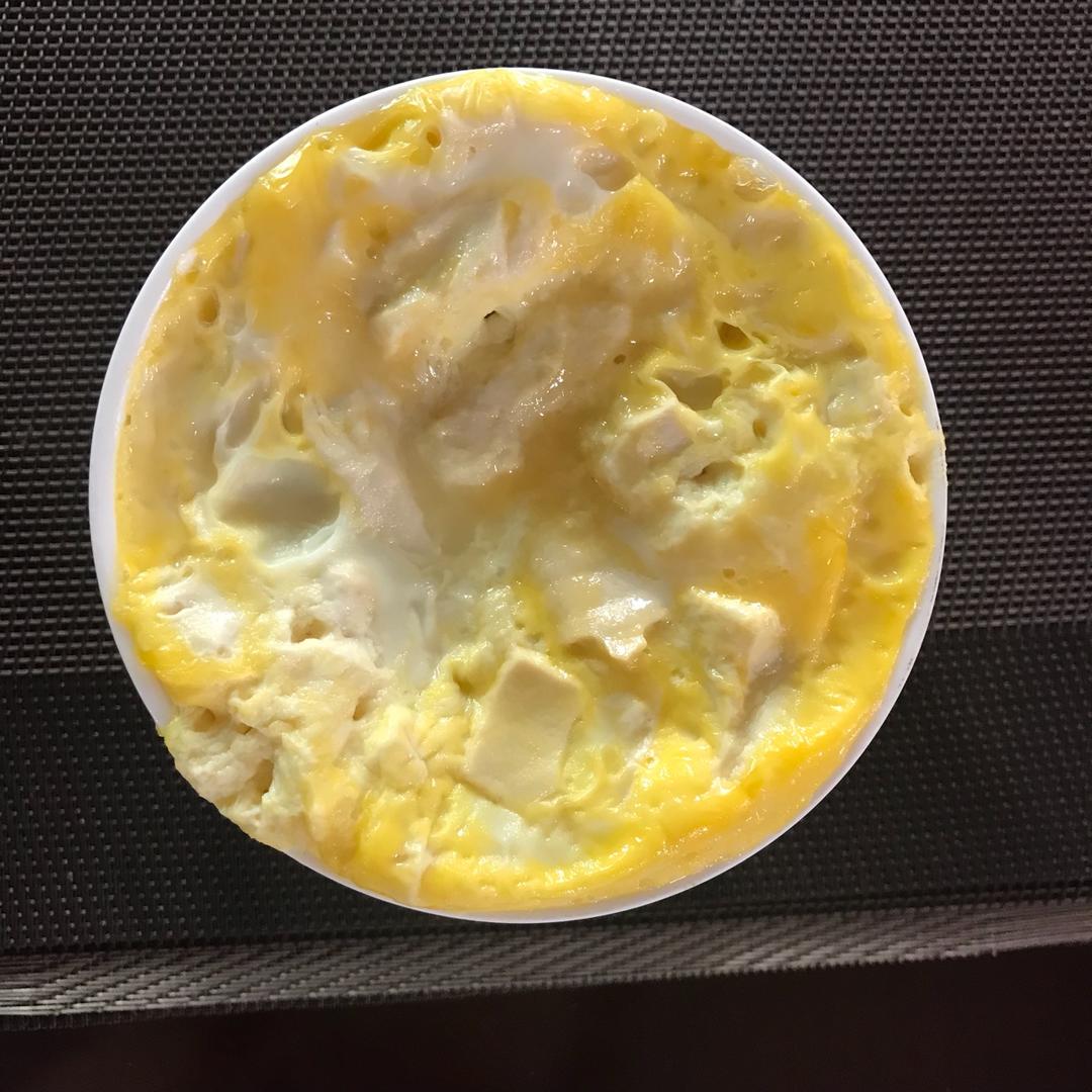 五分钟鸡蛋豆腐羹（附盒装豆腐脱模大法！）