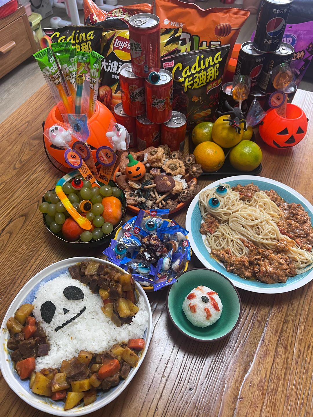 万圣节小幽灵咖喱饭