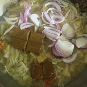 椰浆素咖喱+紫米糙米饭的做法 步骤5