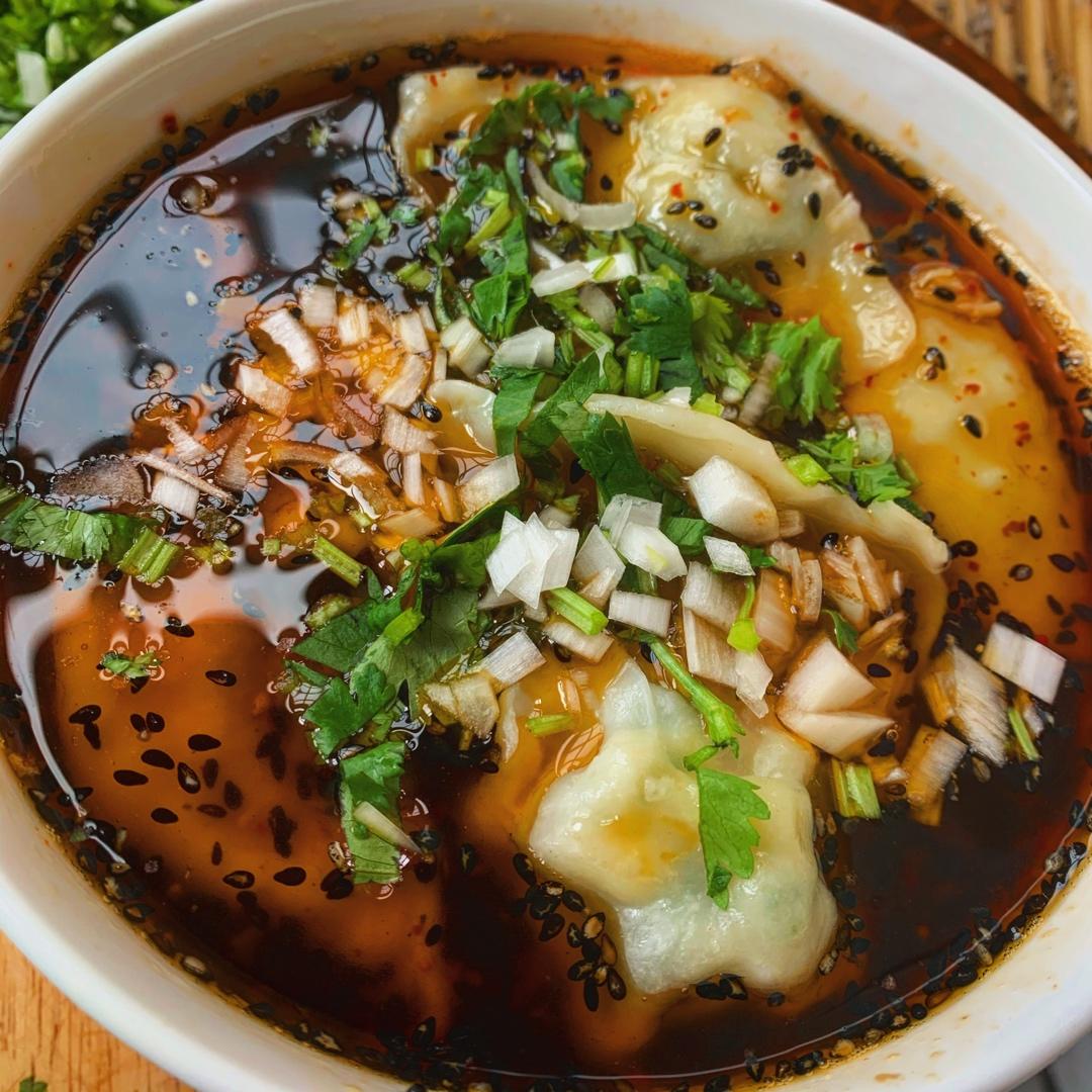 🔥五分钟搞定❗️酸辣开胃一吃就上瘾的酸汤水饺