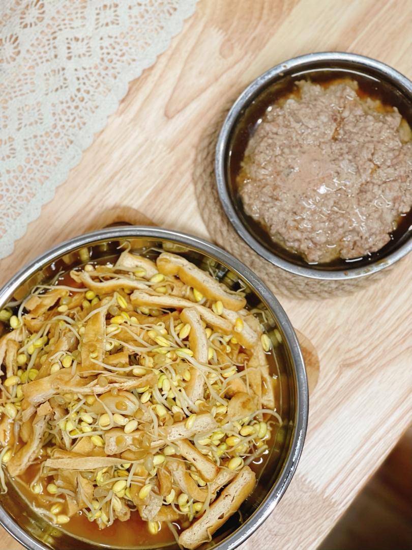 黄芽菜烧油豆腐