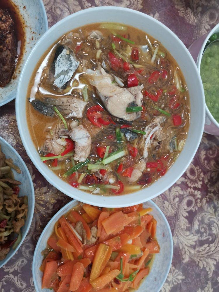 永丰 鱼头炆粉 一上光盘的乡下酒席菜