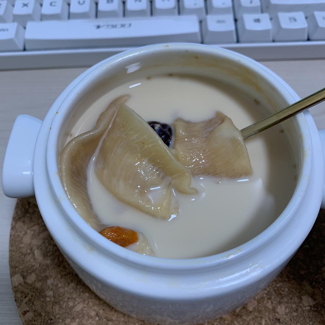 花胶炖牛奶汤