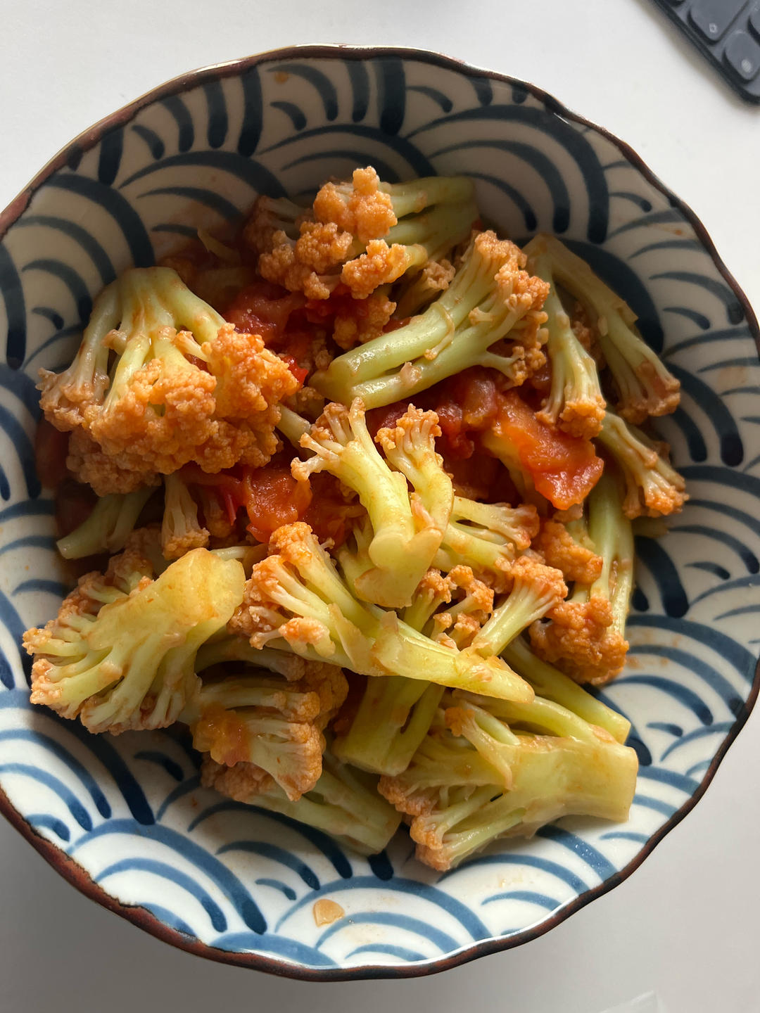 西红柿炒菜花（夏季开胃菜）