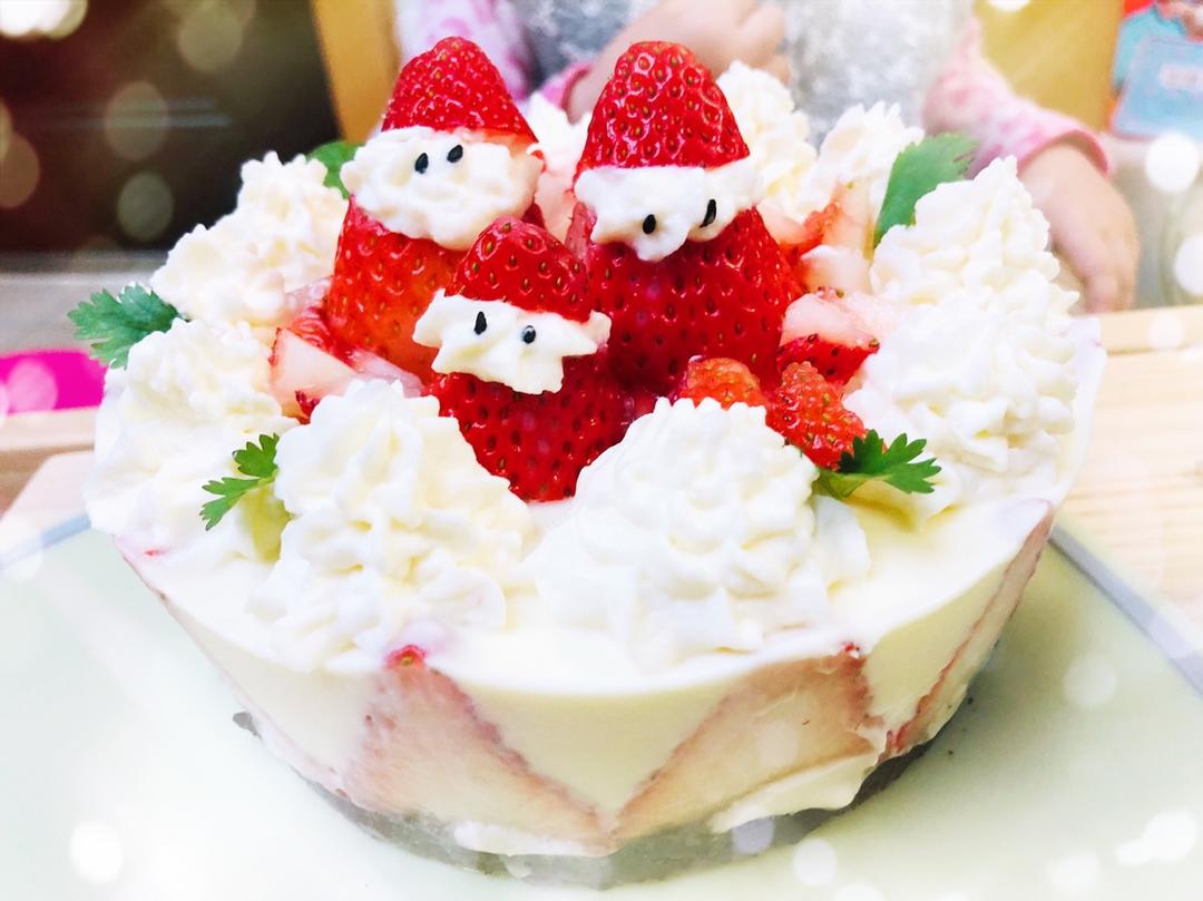 超简单的草莓芝士蛋糕