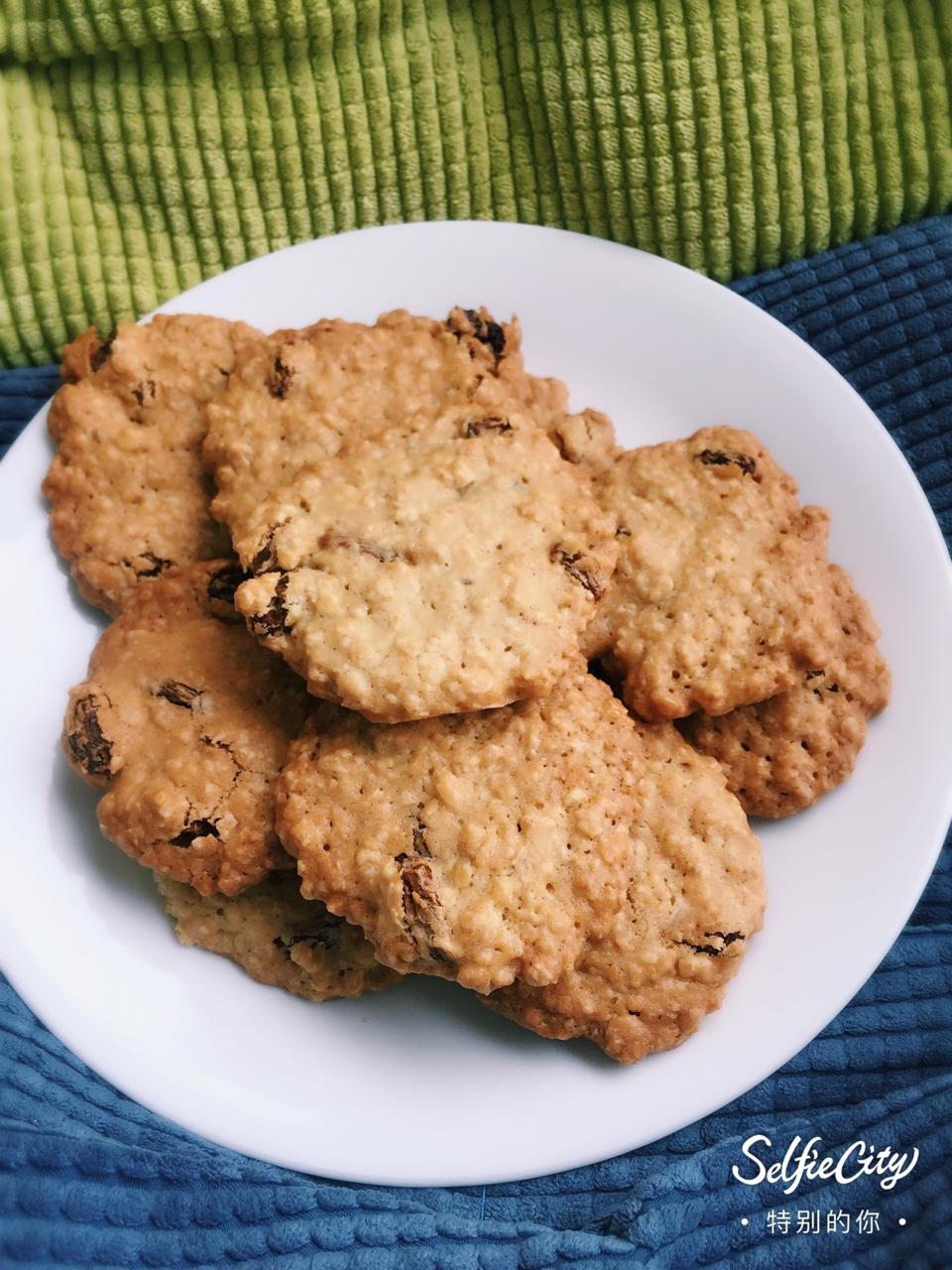 葡萄干麦片曲奇 Oats Cookies