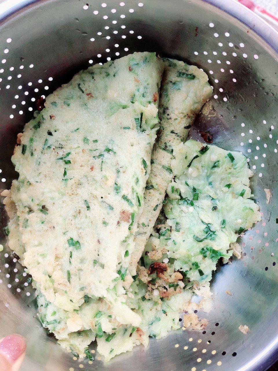 时令菜丝瓜饼又香又嫩