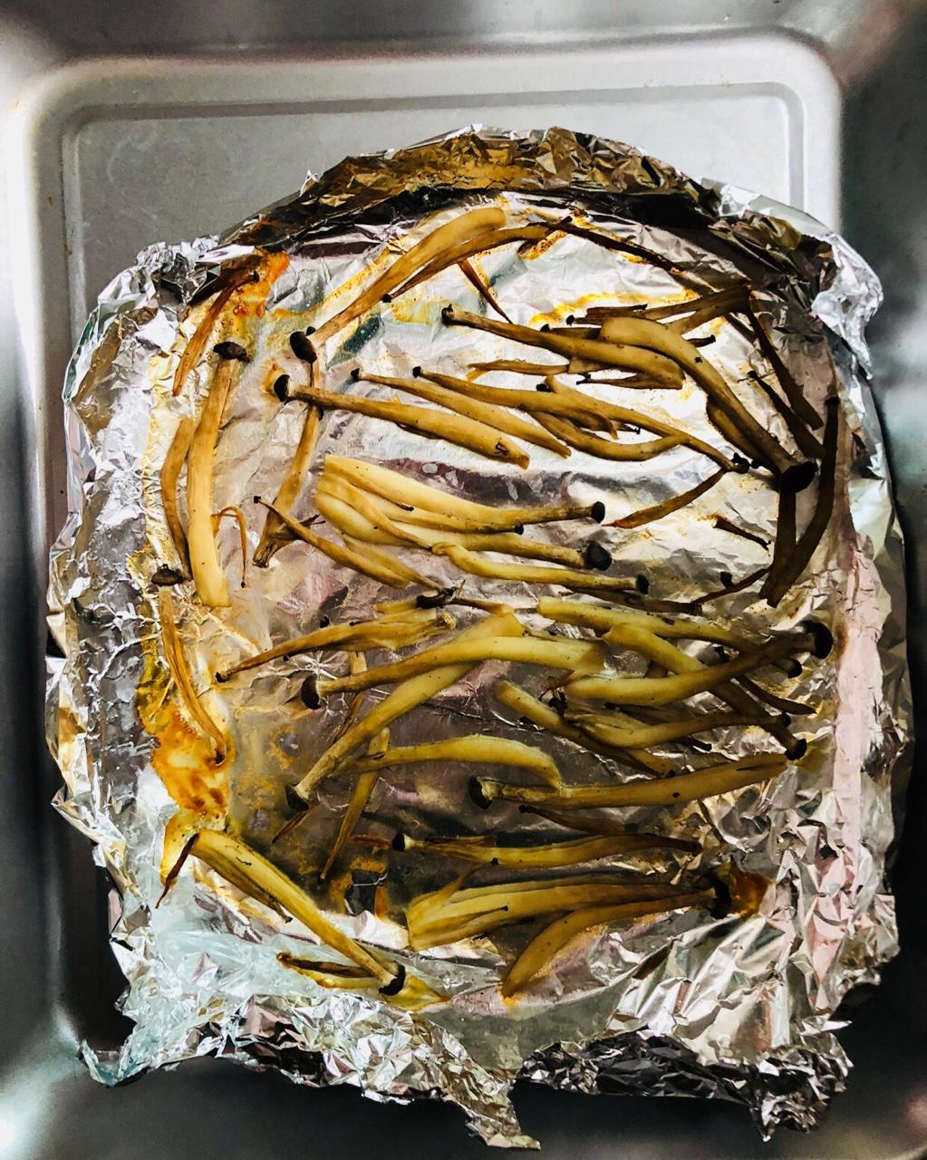 椒盐烤蘑菇