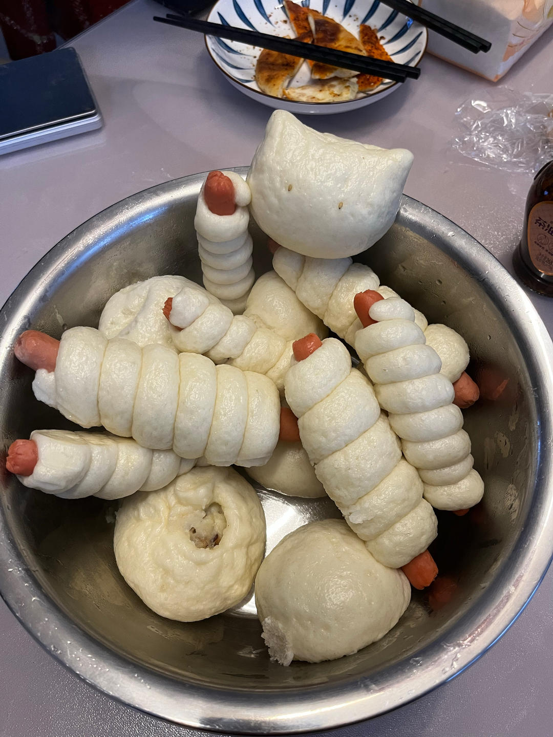 （铁棍山药枣泥馅）适合宝宝的小馒头  吃出流沙包口感