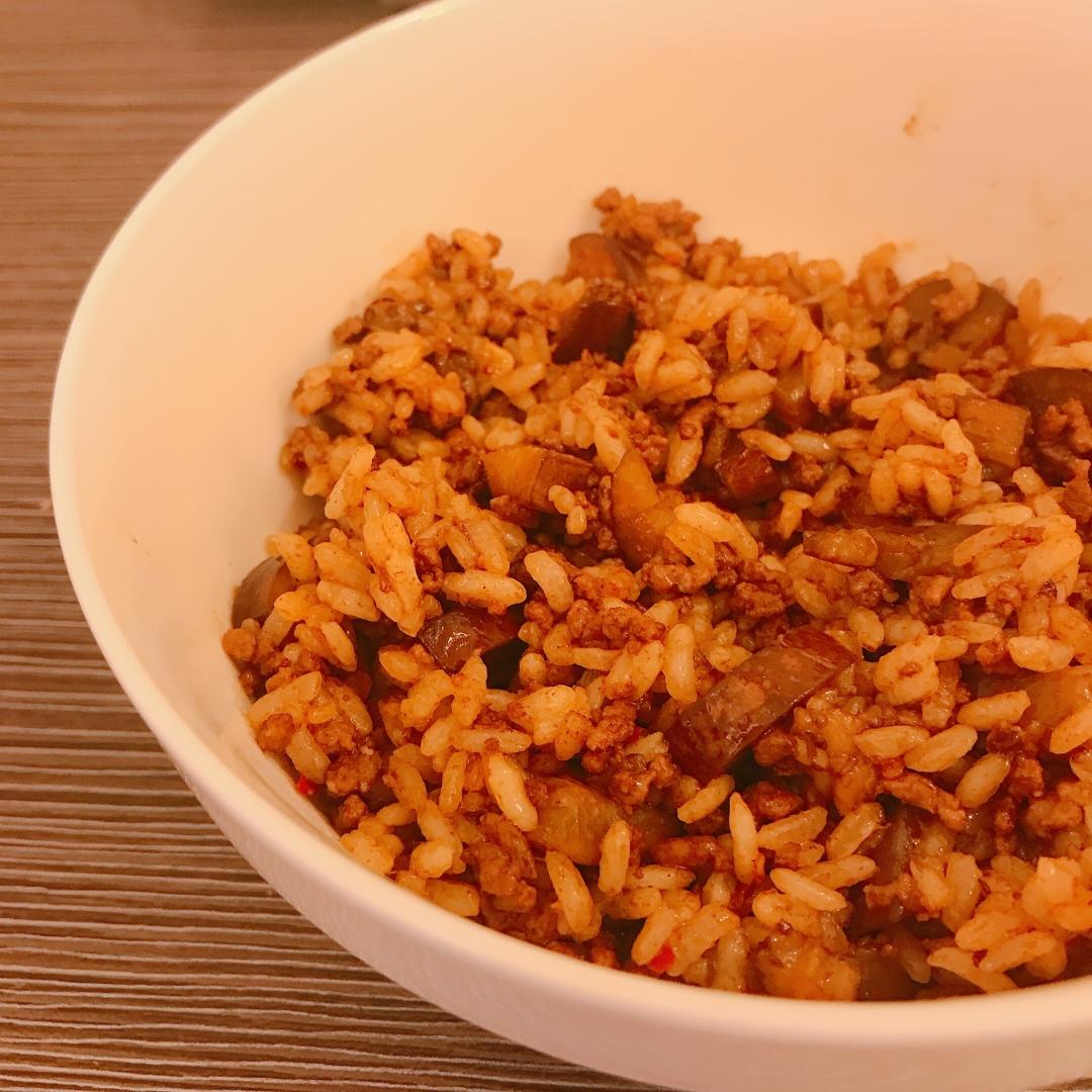 特别好吃的茄子炒饭