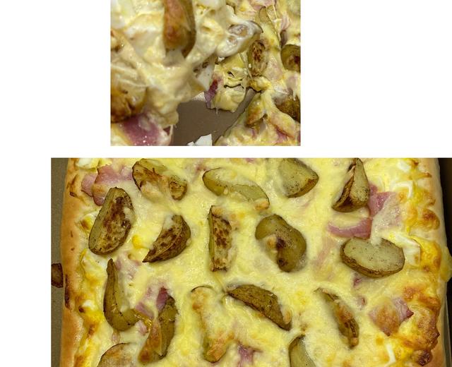 自制土豆培根披萨（仿达美乐）的做法