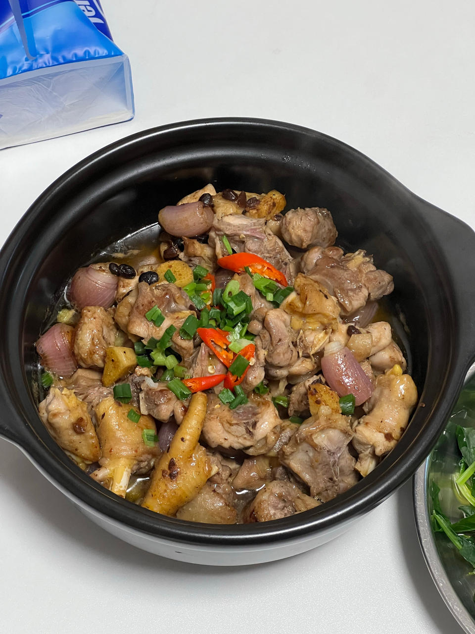 豆豉干煎鸡(下饭菜)