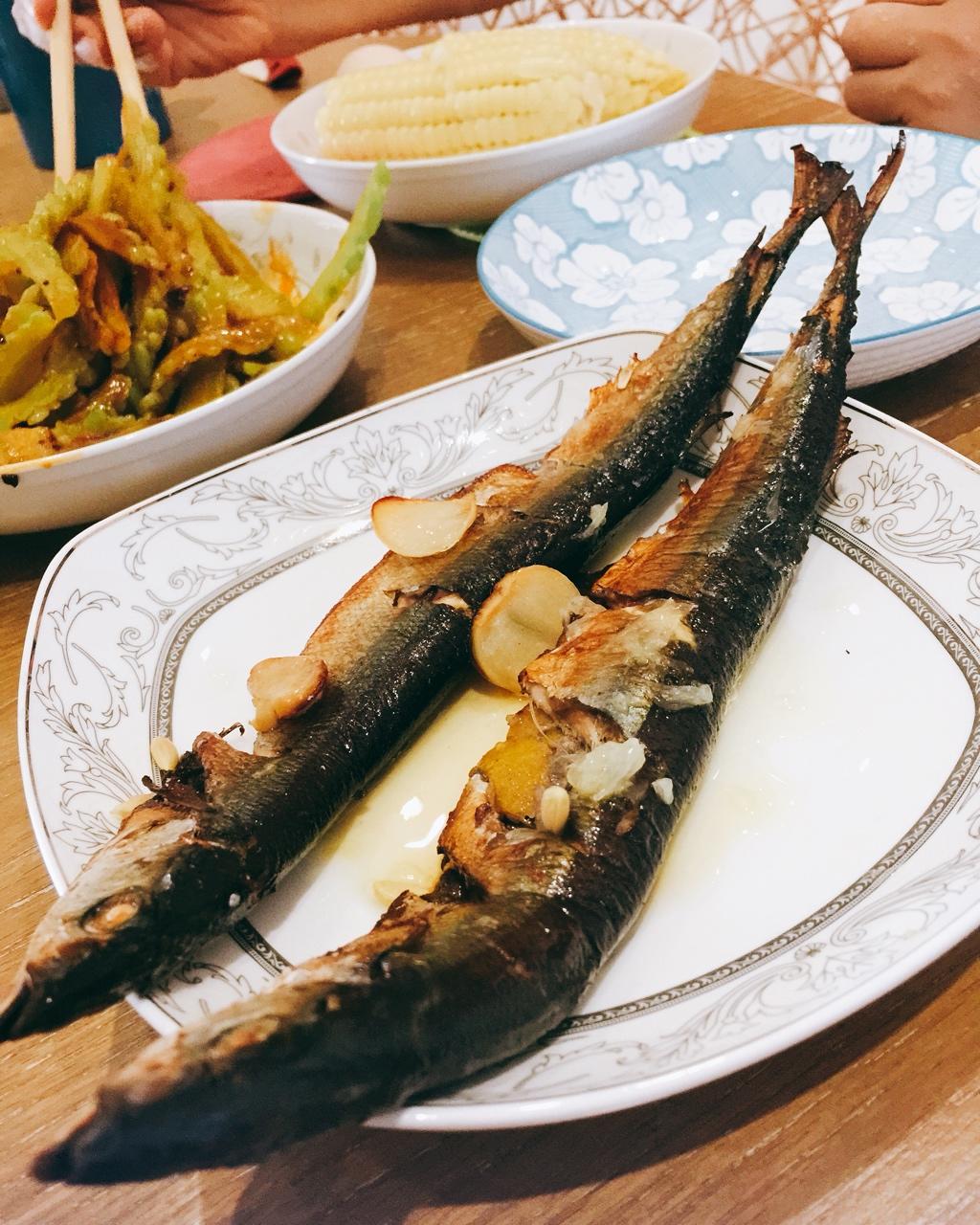 烤秋刀鱼