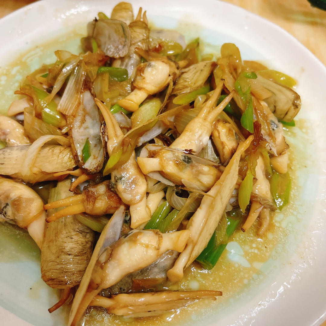 葱爆蛏子