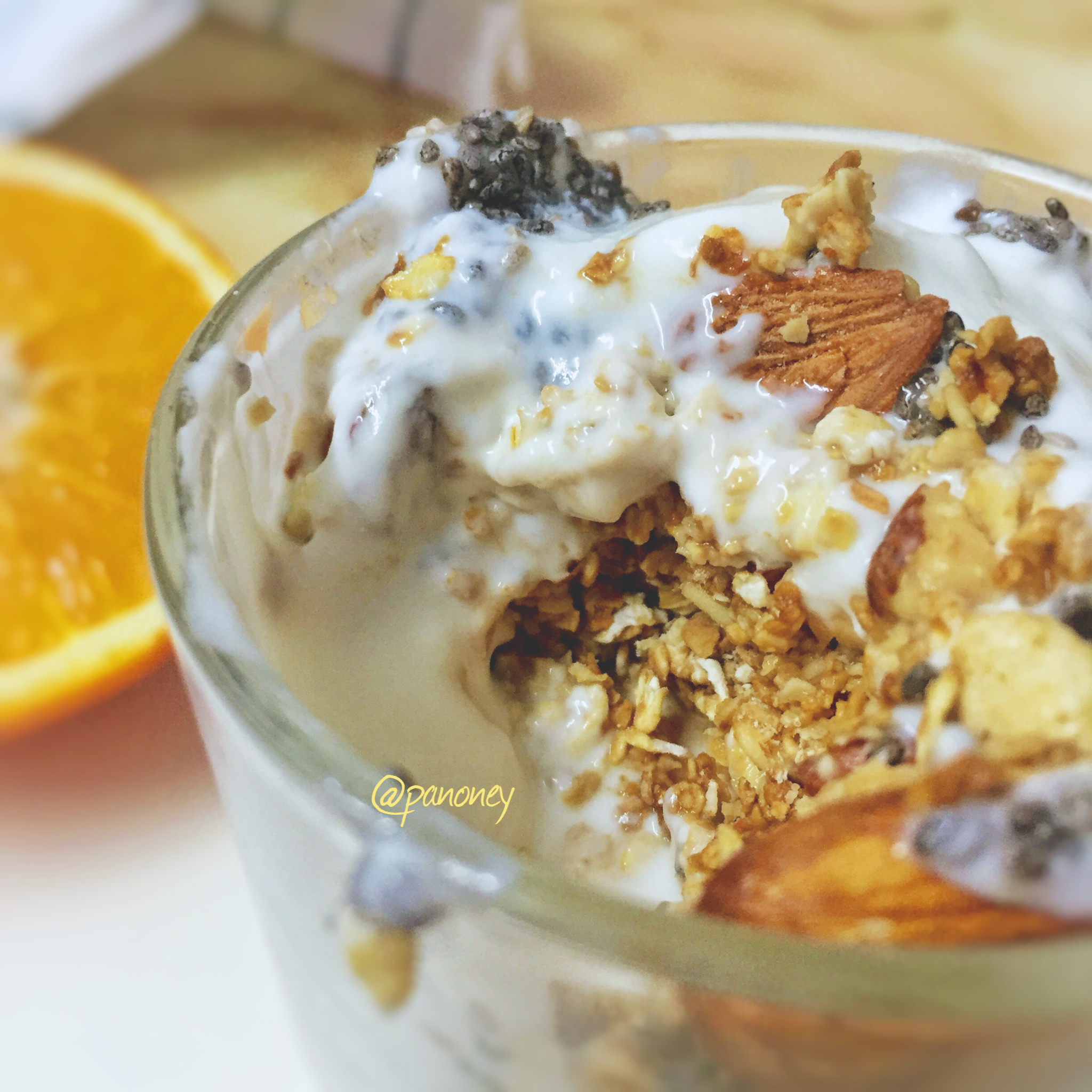 panoney做的美式酸奶芭菲杯 yogurt parfait