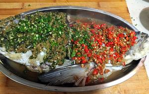 老丁的私房菜-剁椒鱼头的做法 步骤9