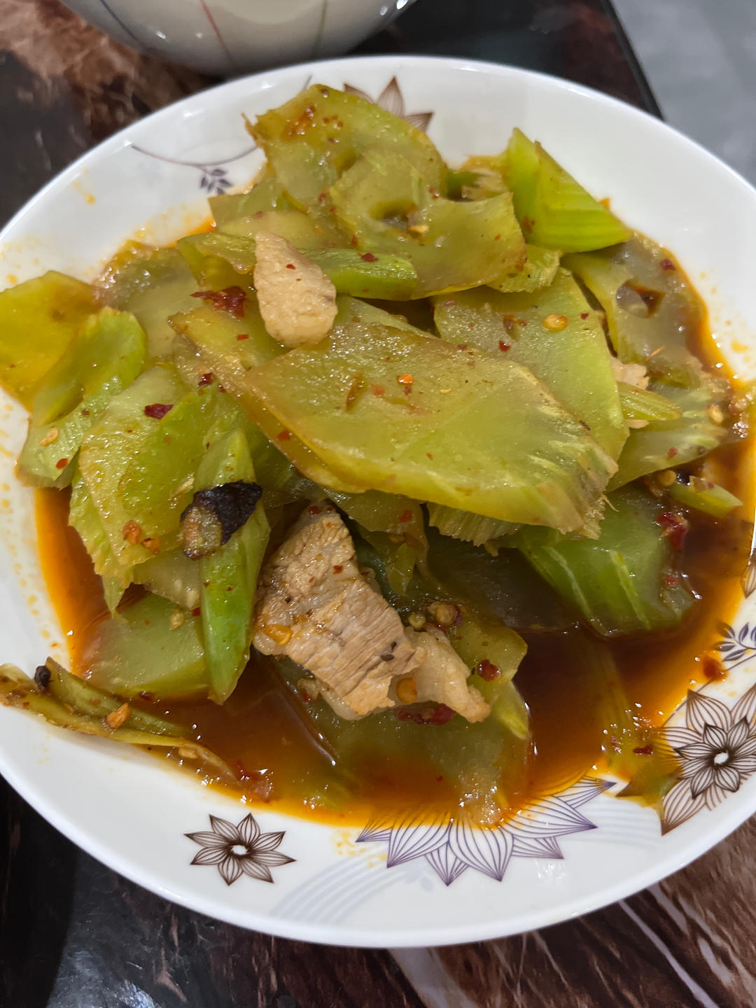 莴苣炒肉