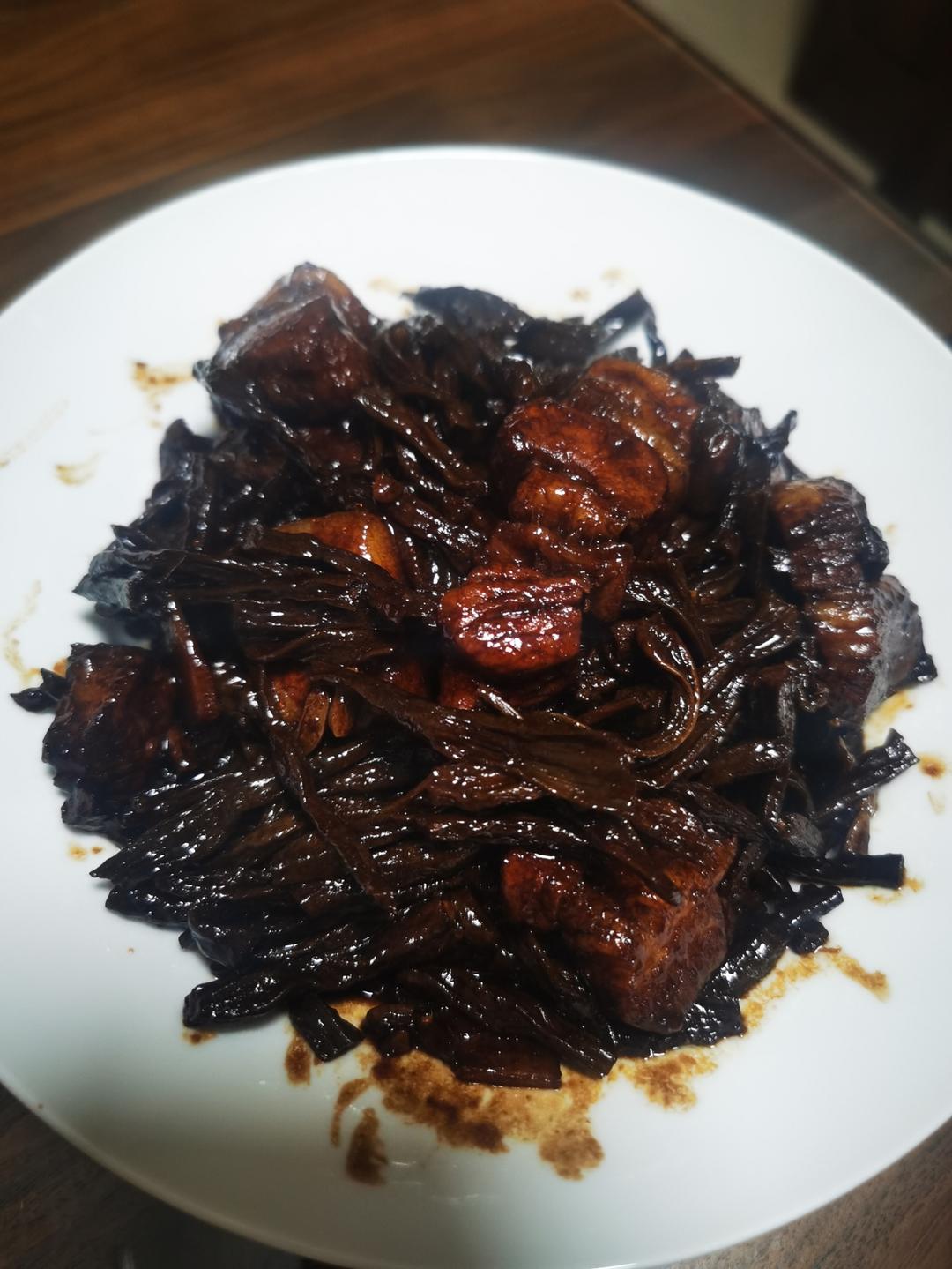 豇豆干红烧肉
