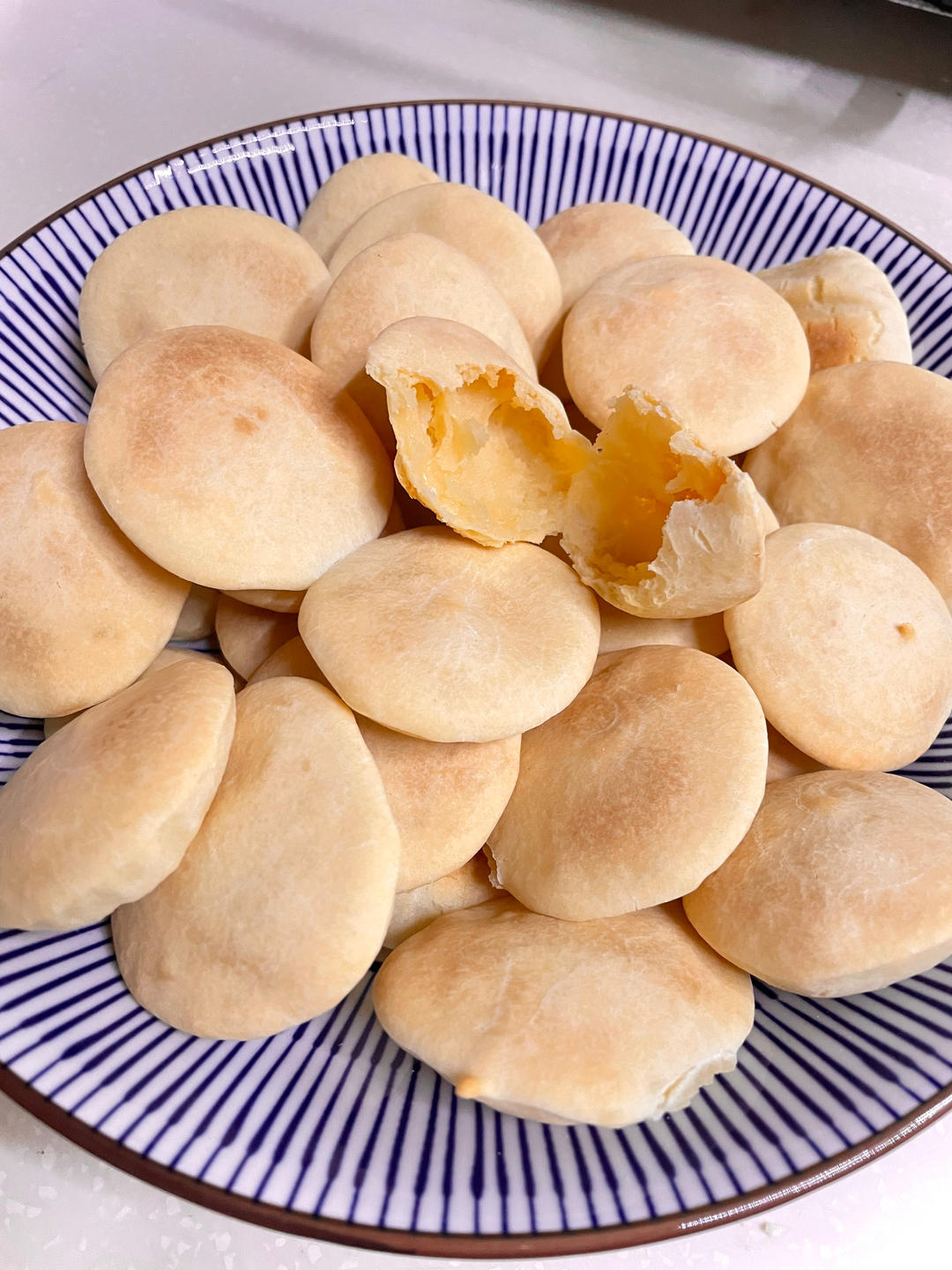 无需模具的空心黄油年糕/空心糯米饼/烤箱版糯米团 不煎不炸外脆里糯——中式茶点和甜品（二十七）