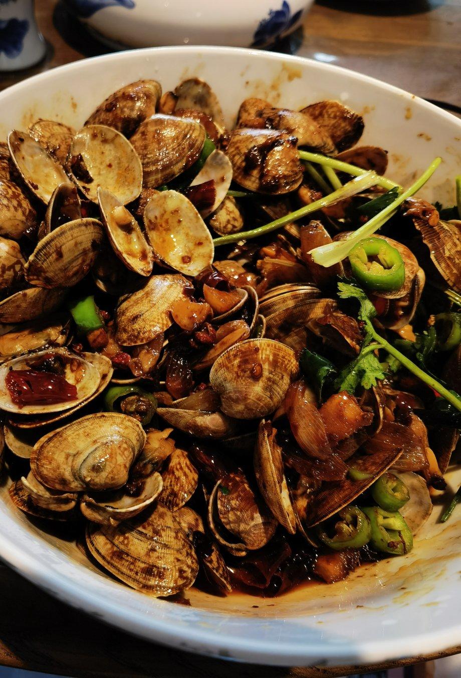 5分钟快手菜❗️秒杀路边摊爆炒花甲～好吃到爆