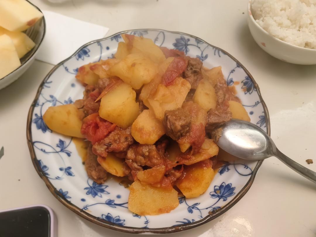 番茄土豆炖牛腩（高压锅版）