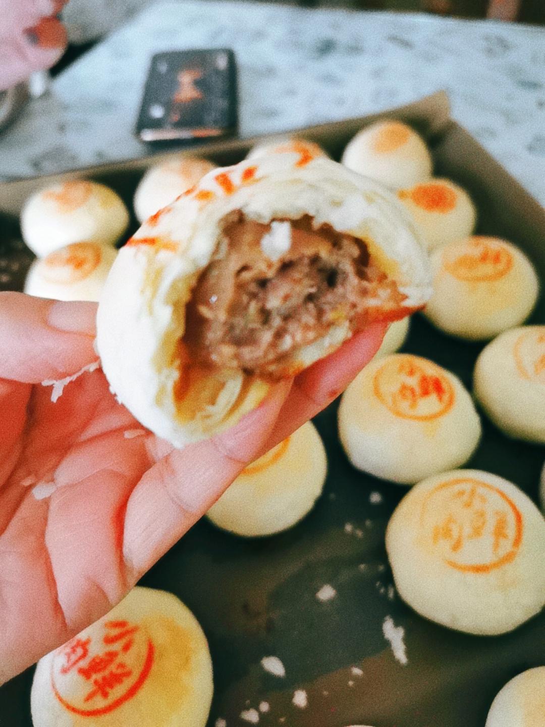 🔥经典网红 酥得掉渣渣的鲜肉月饼㊙️