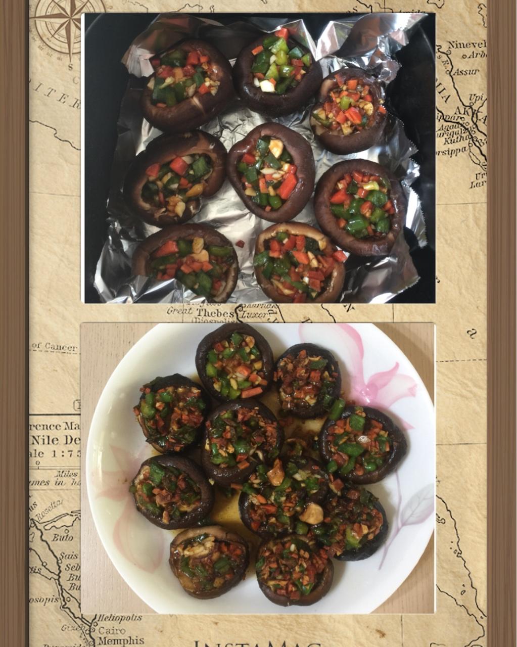 香死人的蒜烤香菇