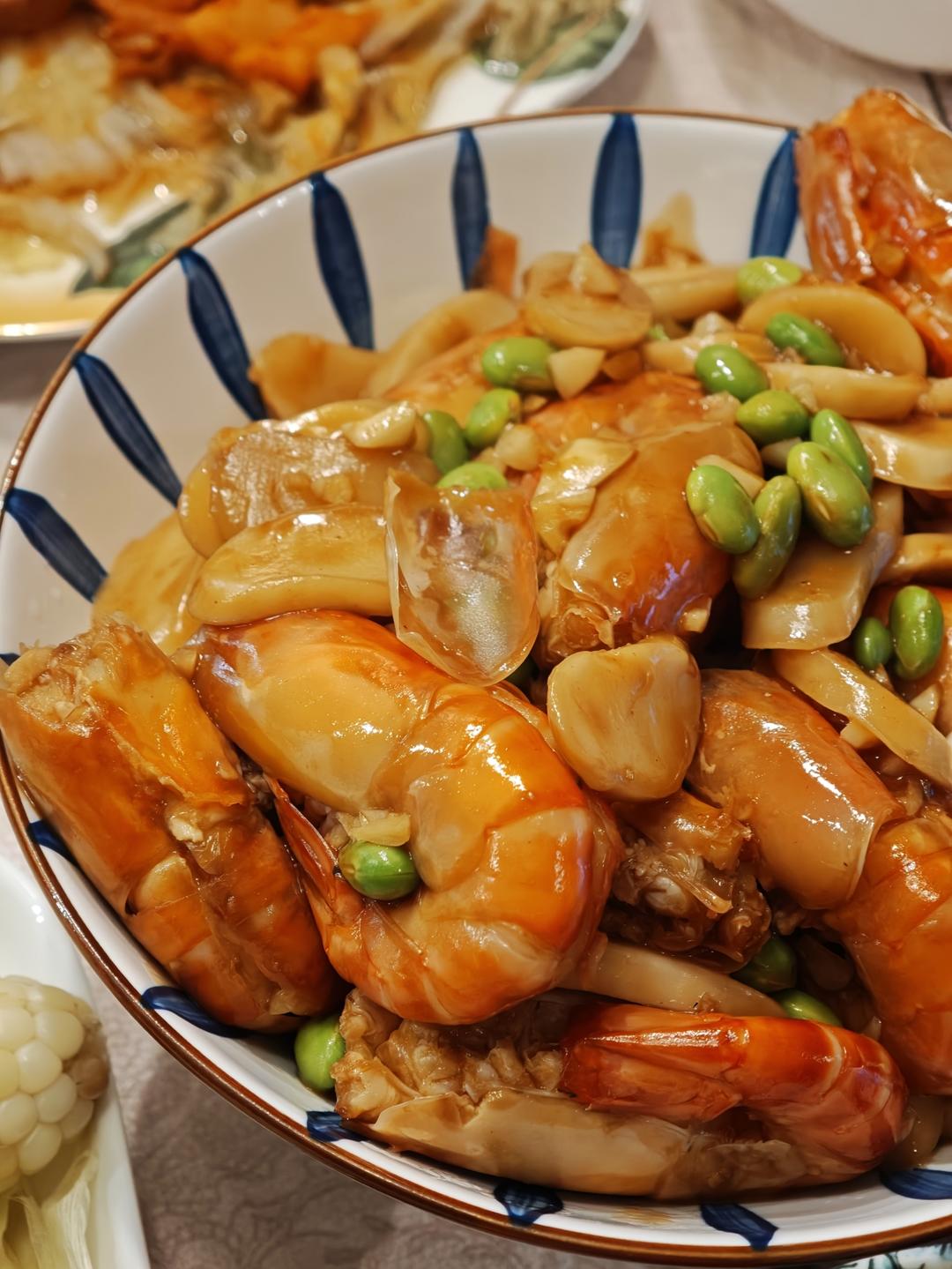 完美复刻天宝兄弟的咖喱芥末罗氏虾