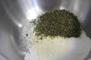 蒜香乳酪海苔大理石吐司的做法 步骤4