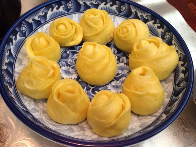 紫薯玫瑰花馒头