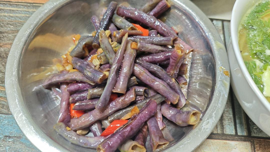 青椒炒红豆角