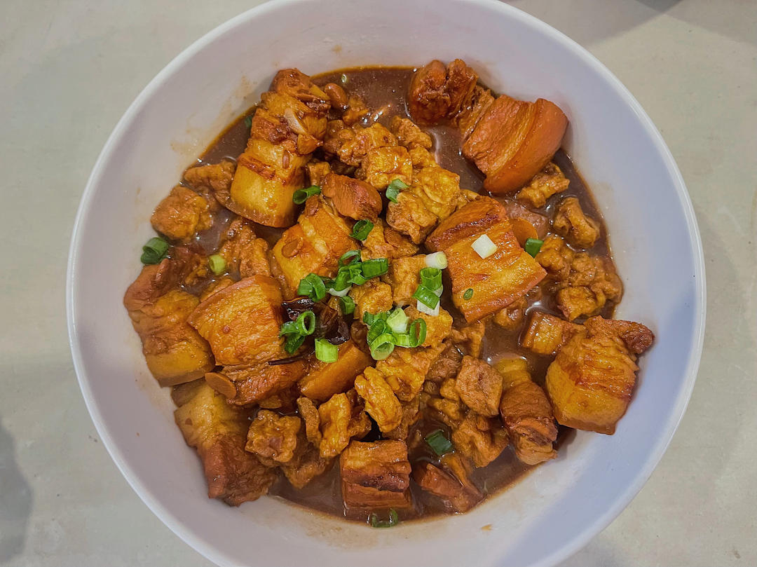 豆泡红烧肉