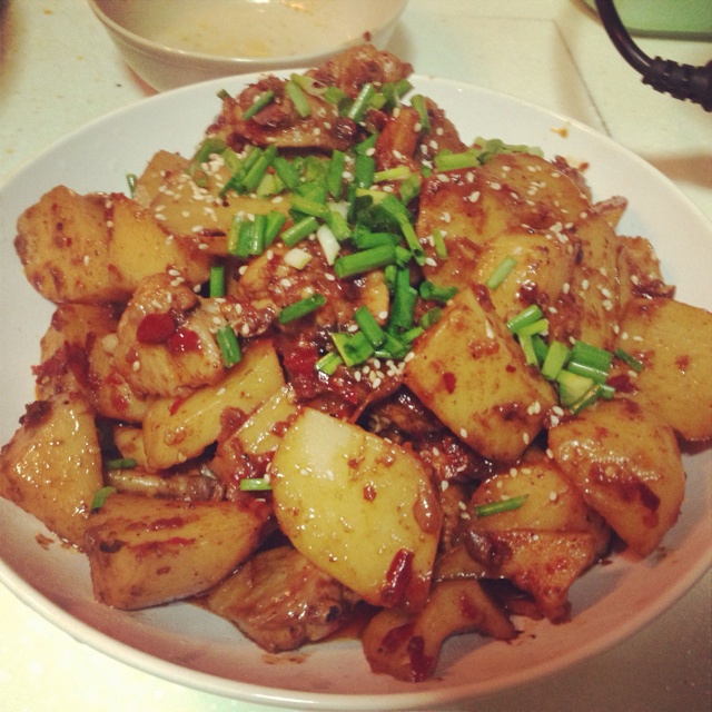 麻辣土豆烧鸡翅