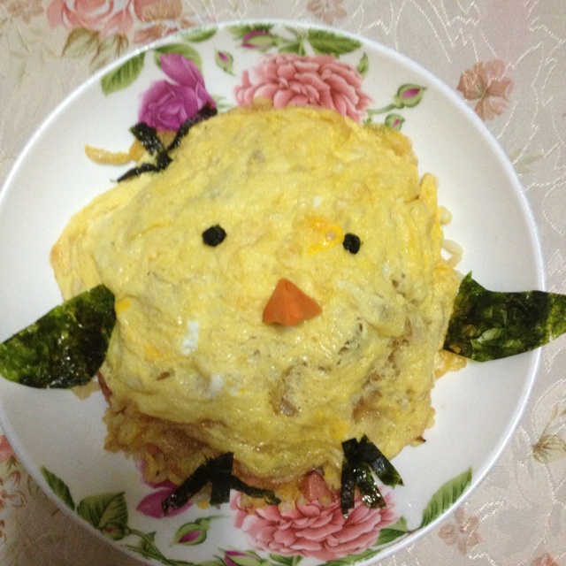 小黄鸡蛋包饭