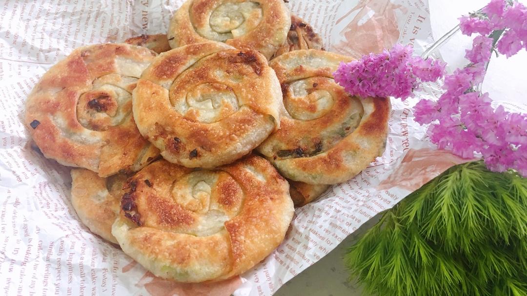 饺子皮葱油饼