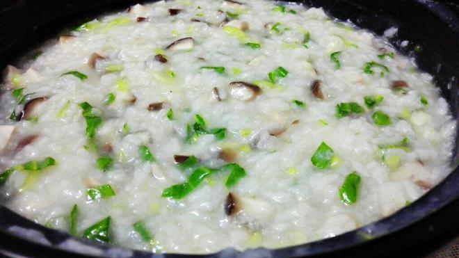 香菇青菜粥（砂锅粥）的做法