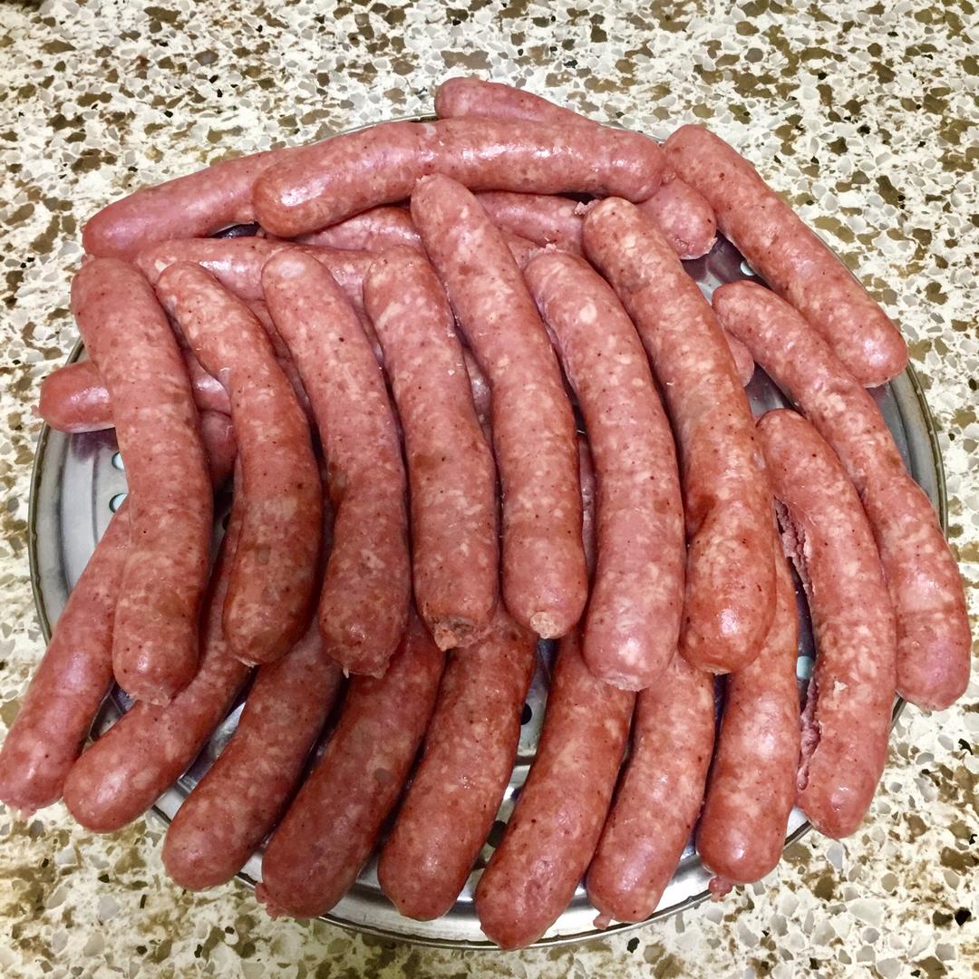 liu-50做的秘制黑胡椒风味脆皮肠