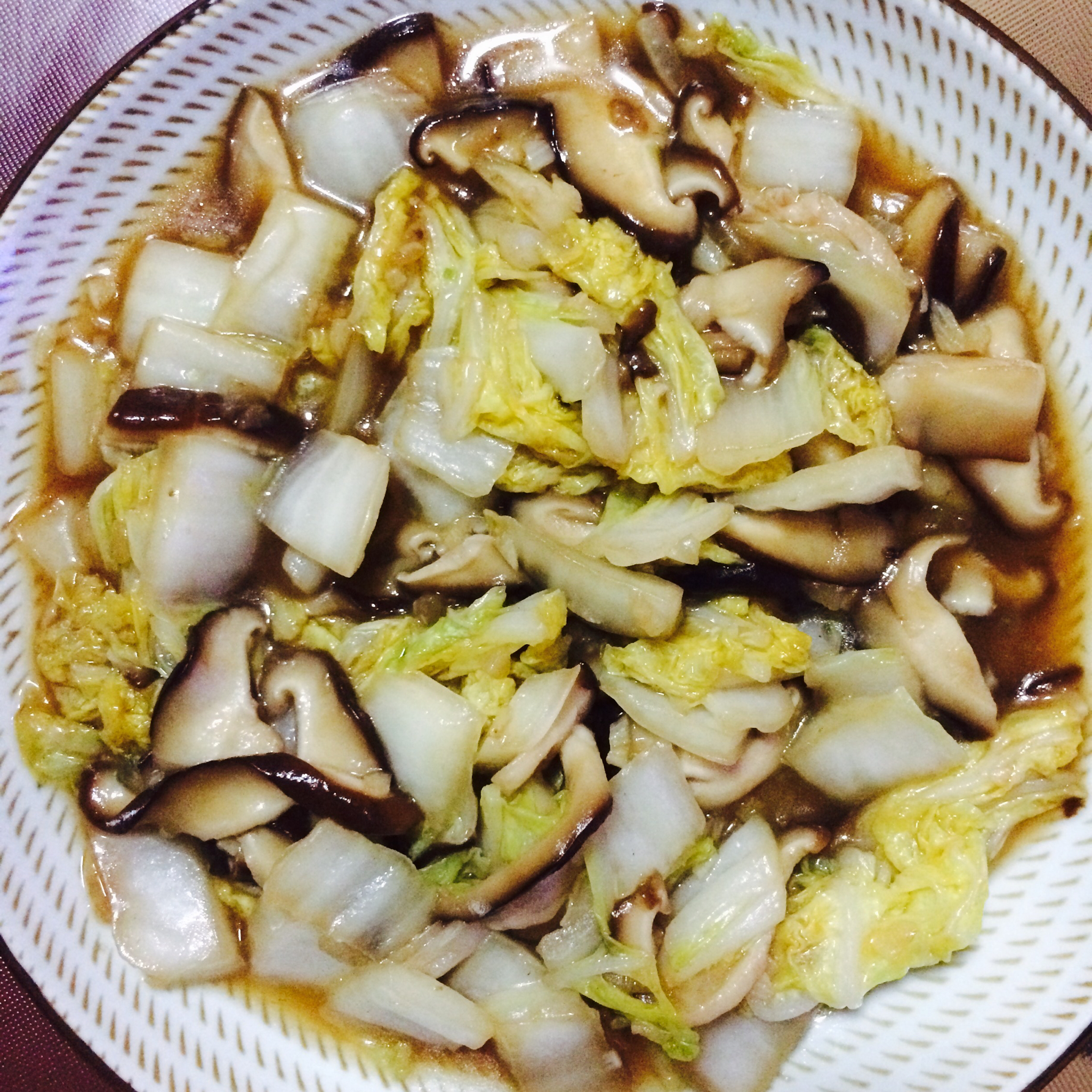 幻枫梦晓做的耗油香菇白菜