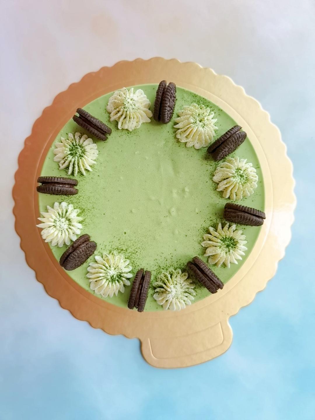 巧克力抹茶慕斯蛋糕