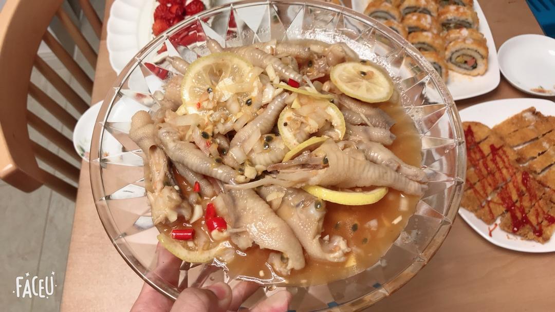 百香果柠檬鸡爪