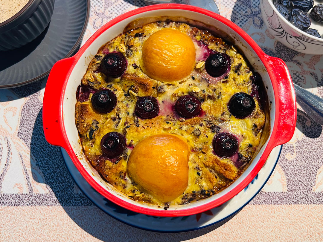 香蕉蓝莓烤燕麦