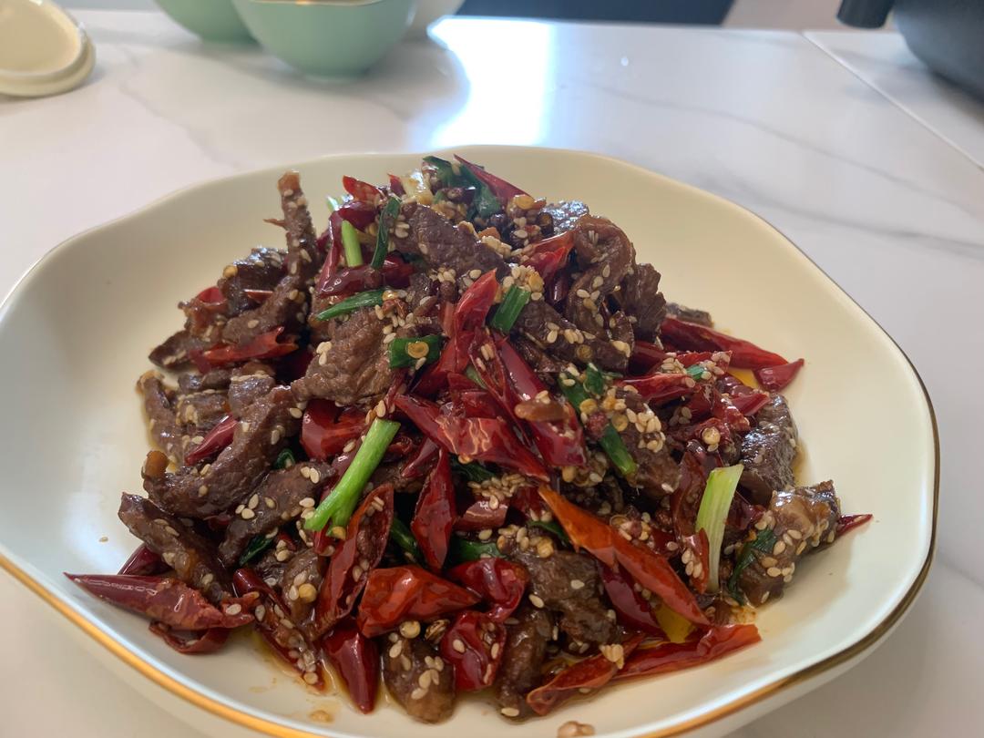 干煸牛肉丝的做法