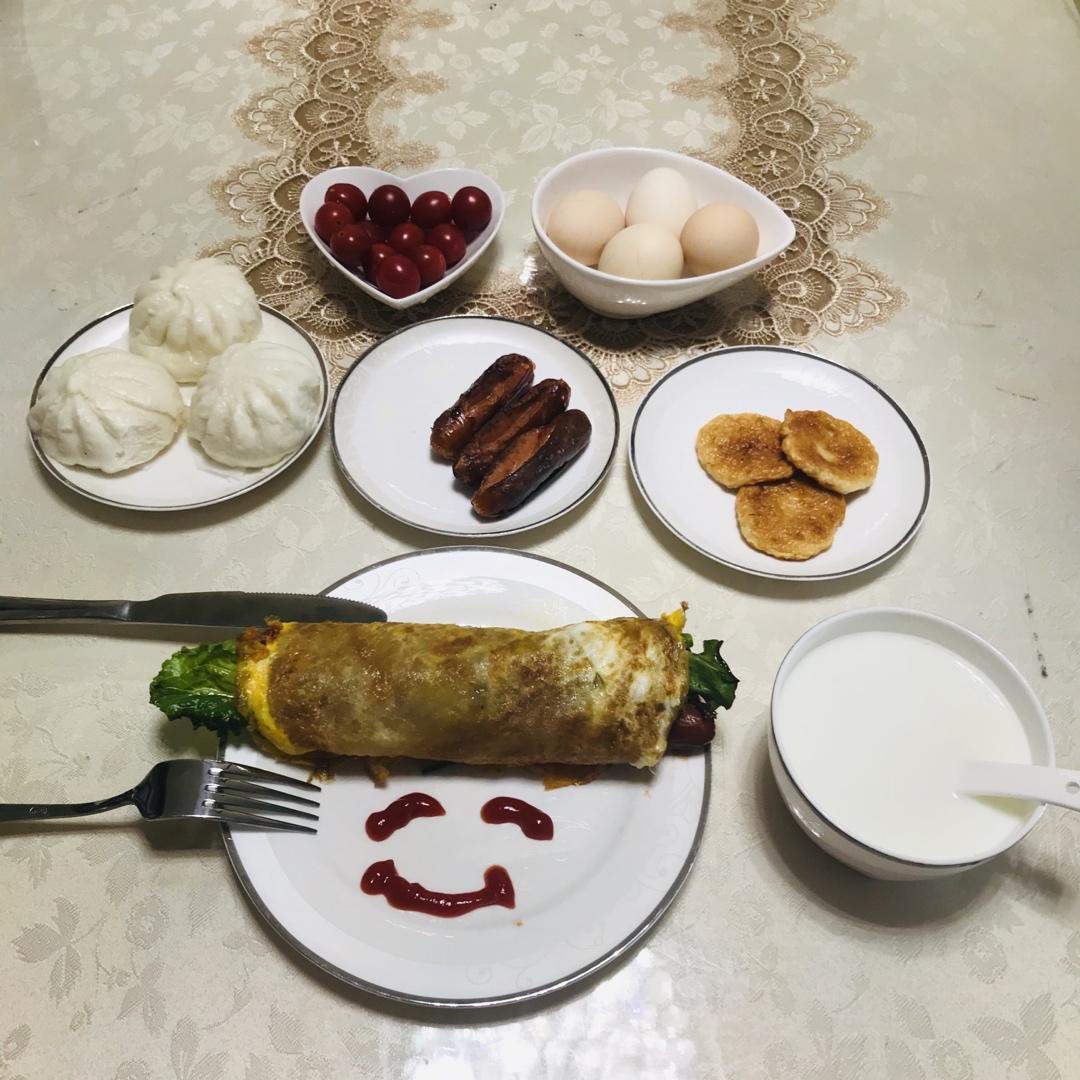 三分钟就可以做好孩子的早餐（手抓饼）