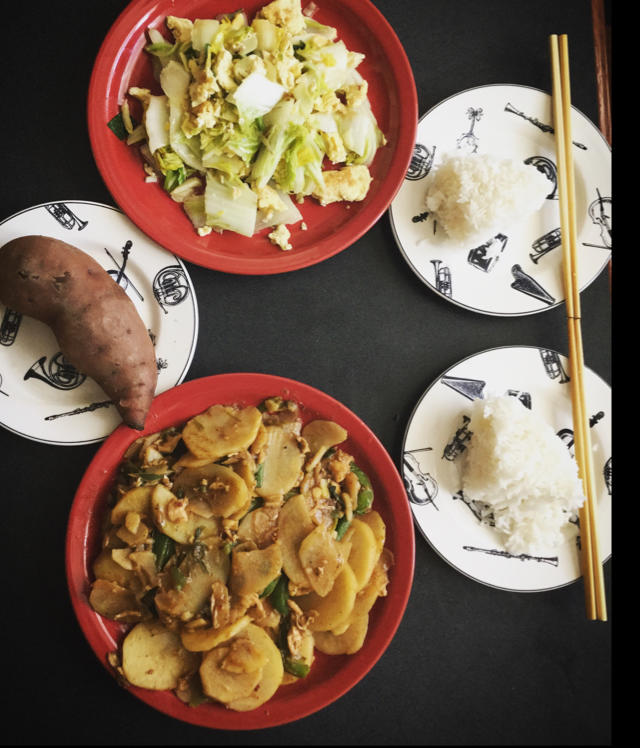 土豆青椒炒肉片