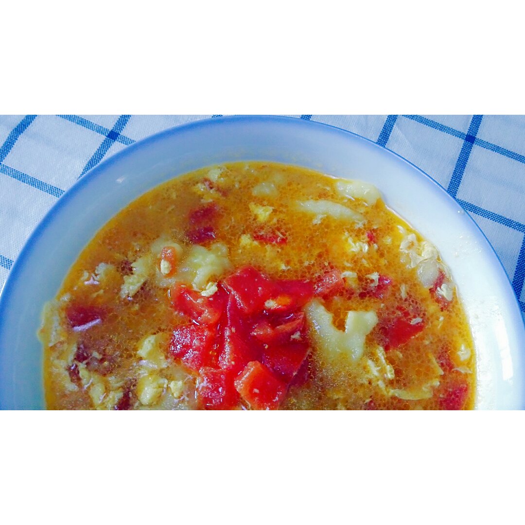 番茄鸡蛋疙瘩面