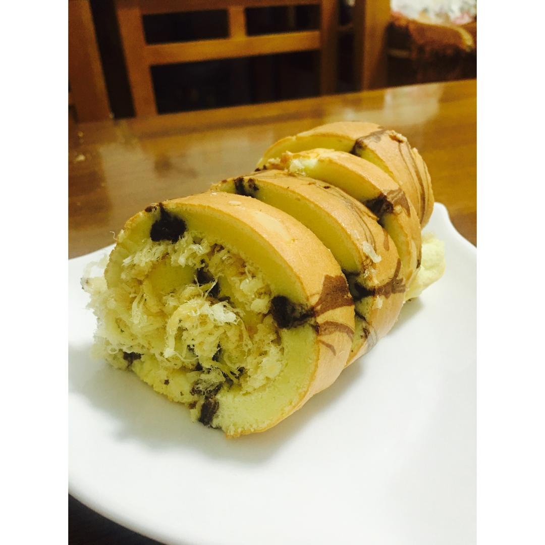 肉松戚风蛋糕卷
