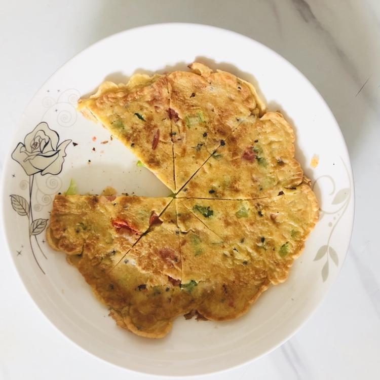 松软香嫩的西红柿鸡蛋饼