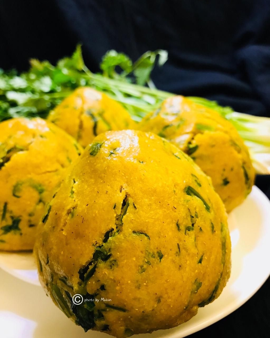 玉米面菜窝头