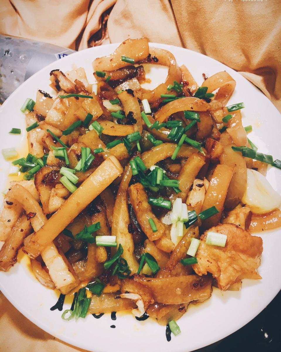 爆炒肉皮