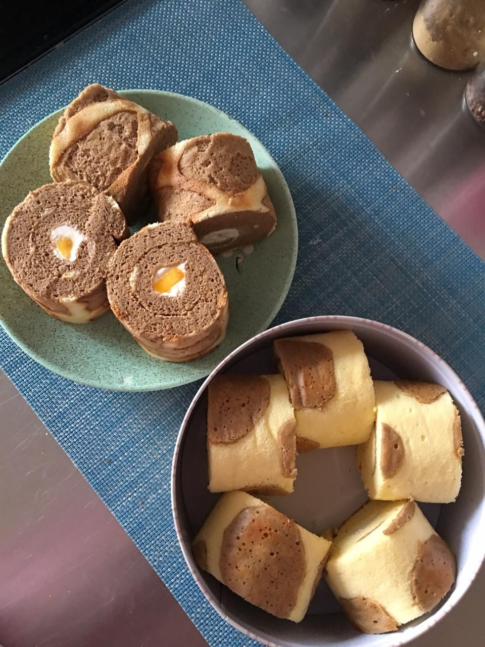 奶牛蛋糕卷+长颈鹿蛋糕卷
